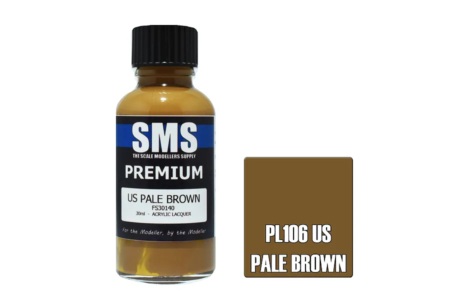 Scale Modellers Supply SMS Premium US Pale Brown 30ml image 70568