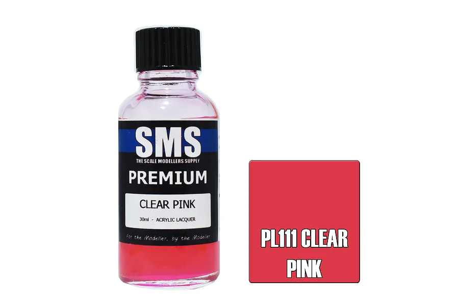 Scale Modellers Supply SMS Premium Clear Pink 30ml image 70573