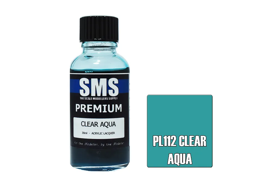 Scale Modellers Supply SMS Premium Clear Aqua 30ml image 70574