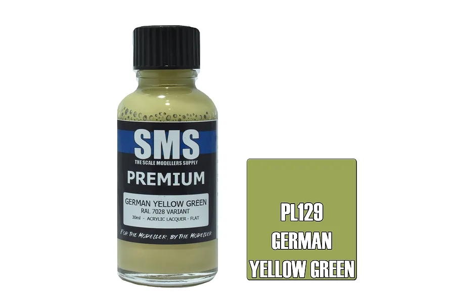 Scale Modellers Supply SMS Premium German Yellow Green 30ml image 70591