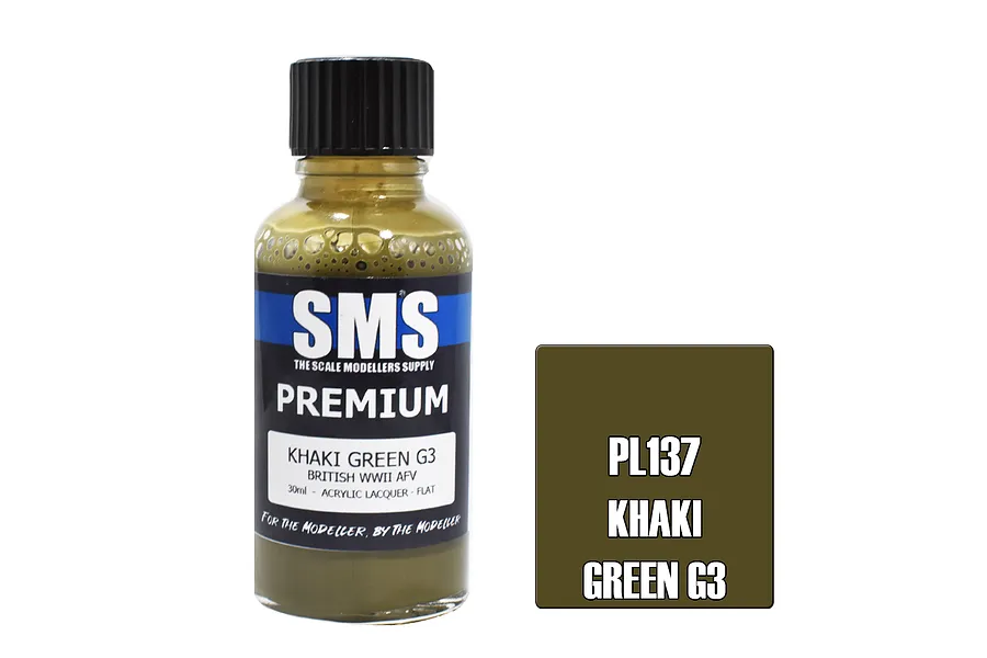Scale Modellers Supply SMS Premium Khaki Green G3 30ml image 70599