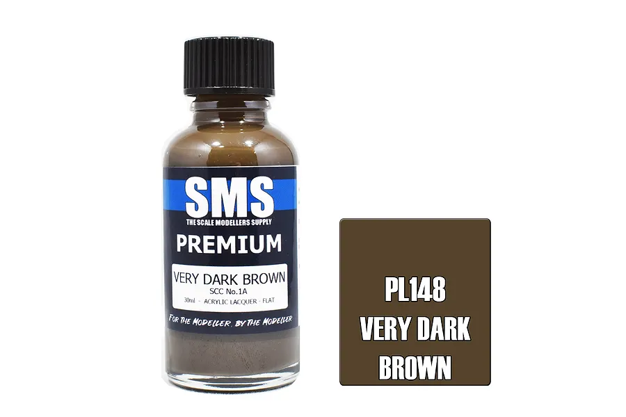 Scale Modellers Supply SMS Premium Very Dark Brown Scc No.1A 30ml image 70610