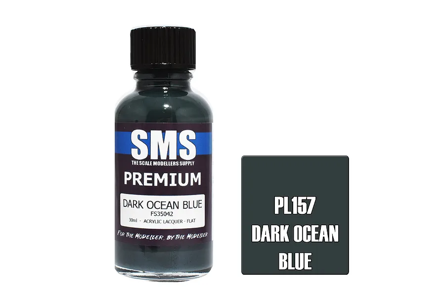 Scale Modellers Supply SMS Premium Dark Ocean Blue 30ml image 70619