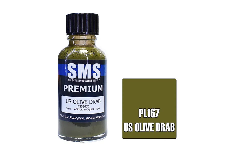 Scale Modellers Supply SMS Premium Us Olive Drab 30ml image 70629
