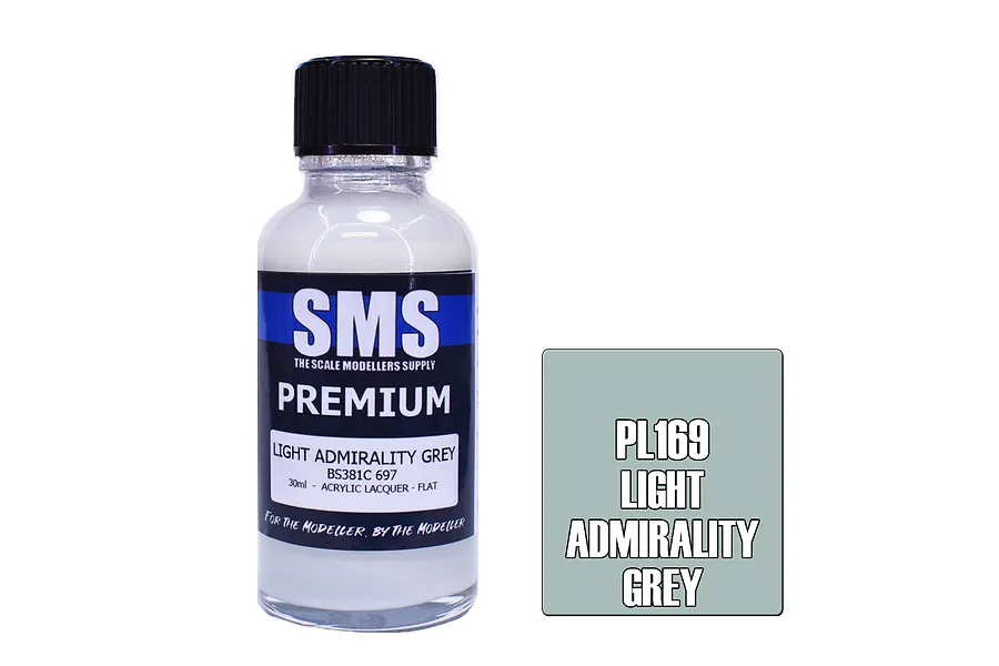Scale Modellers Supply SMS Premium Light Admirality Grey 30ml image 70631