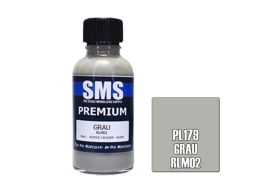 Scale Modellers Supply SMS Premium Grau Rlm02 30ml image 70641