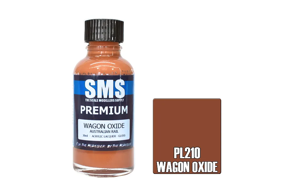 Scale Modellers Supply SMS Premium Wagon Oxide Red 30ml image 70672