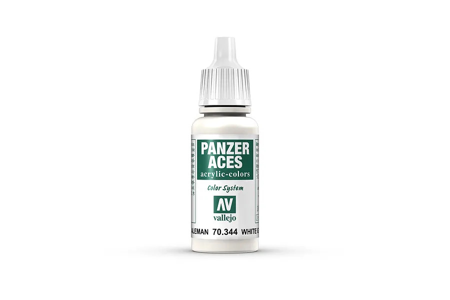 Vallejo Panzer Aces German Tanker (White) Acrylic Paint 17ml image 70693