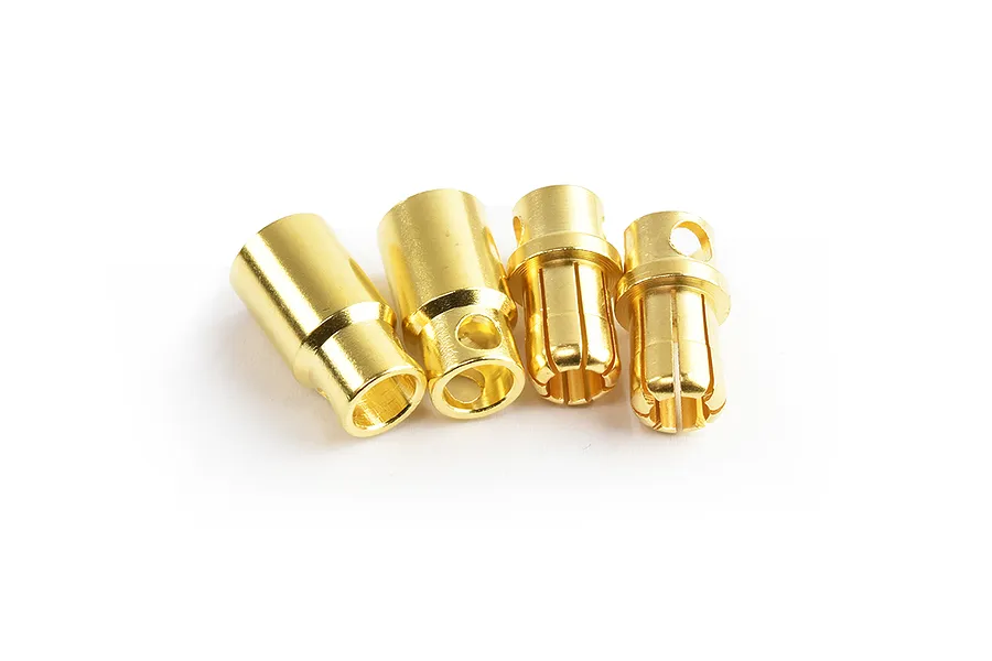 Tornado 8.0mm Male &amp;amp; Female Gold Plated Connectors 2Pairs image 70750
