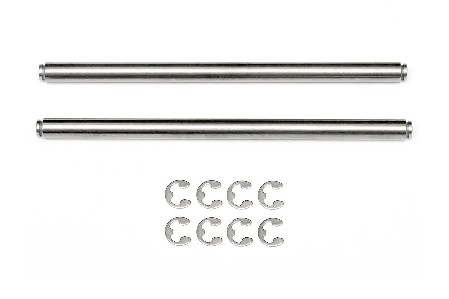 HPI Baja 5B/5SC/5T 6x108mm Suspension Arm Pins 2Pcs w/ E-Clips image 7076
