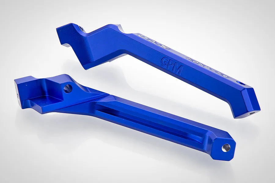 GPM Blue Aluminium Rear Chassis Brace &amp;amp; Collar image 70822