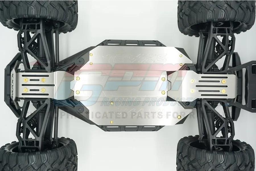 GPM Stainless Steel Maxx Complete Chassis Skid Plate Set (Hollow Version) image 70842