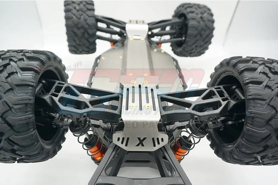 GPM Stainless Steel Maxx Complete Chassis Skid Plate Set (Hollow Version) image 70845