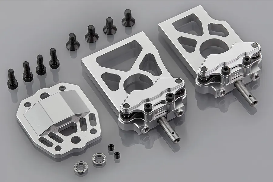 Rovan Silver Aluminium 5IVE-T Differential Bracket Set image 70879