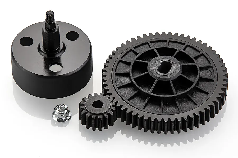 Rovan Hardened Steel High-Torque 16/58T Spur Gear &amp;amp; Pinion Set w/ Clutch Bell image 70989