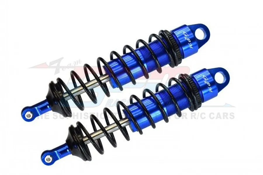 GPM Blue Aluminium Sledge 128mm Adjustable Front Shocks 2Pcs w/ 6mm Shafts image 70991
