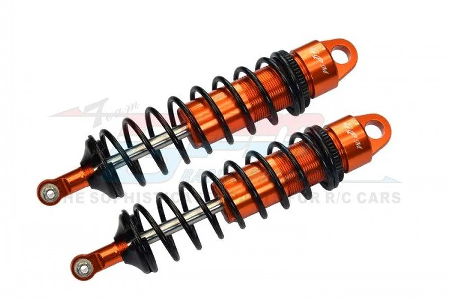 GPM Orange Aluminium Sledge 128mm Adjustable Front Shocks 2Pcs w/ 6mm Shafts image 70992