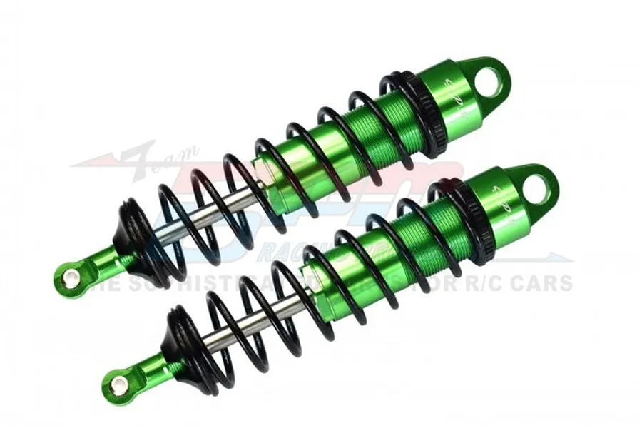 GPM Green Aluminium Sledge 128mm Adjustable Front Shocks 2Pcs w/ 6mm Shafts image 70994