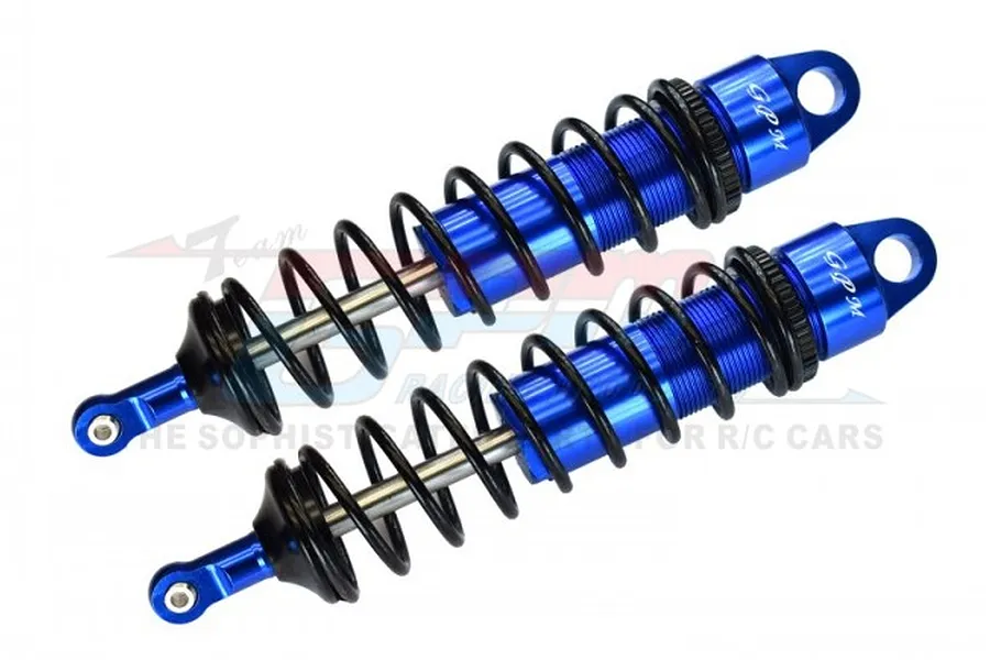 GPM Blue Aluminium Sledge 143mm Adjustable Rear Shocks 2Pcs w/ 6mm Shafts image 70999