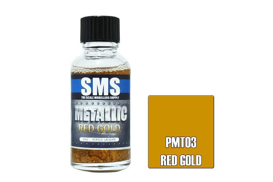 Scale Modellers Supply SMS Metallic Red Gold 30ml image 71018