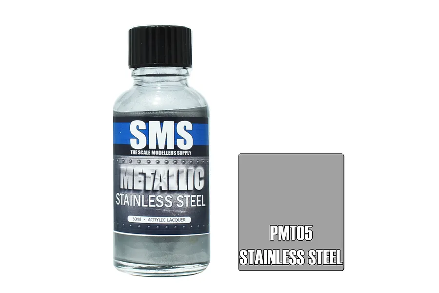 Scale Modellers Supply SMS Metallic Stainless Steel 30ml image 71020