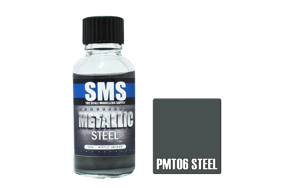 Scale Modellers Supply SMS Metallic Steel 30ml image 71021