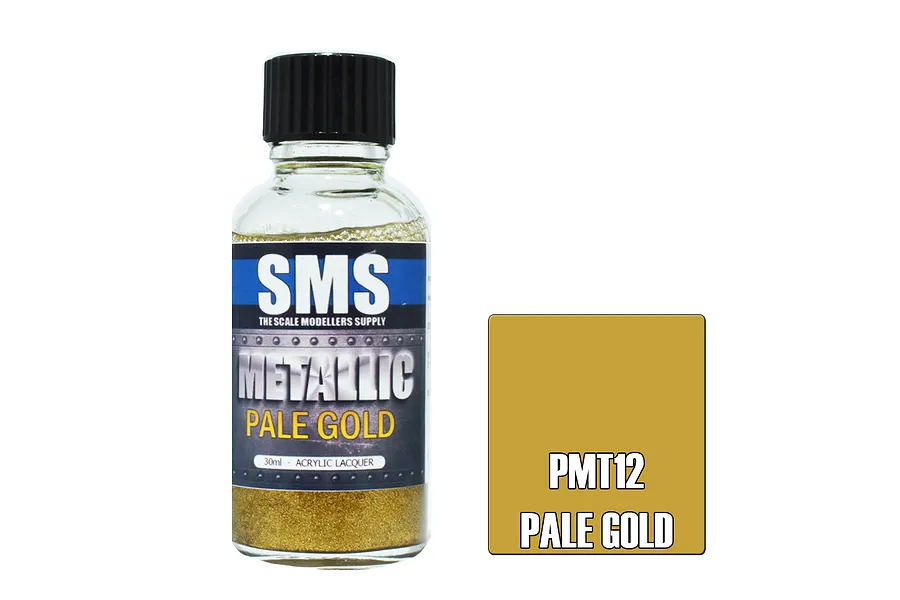 Scale Modellers Supply SMS Metallic Pale Gold 30ml image 71027