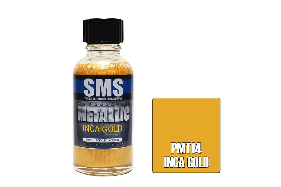 Scale Modellers Supply SMS Metallic Inca Gold 30ml image 71029