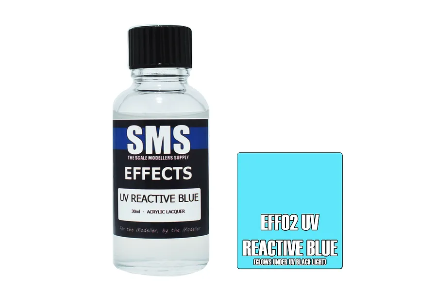 Scale Modellers Supply Effects UV Reactive Blue 30ml image 71044