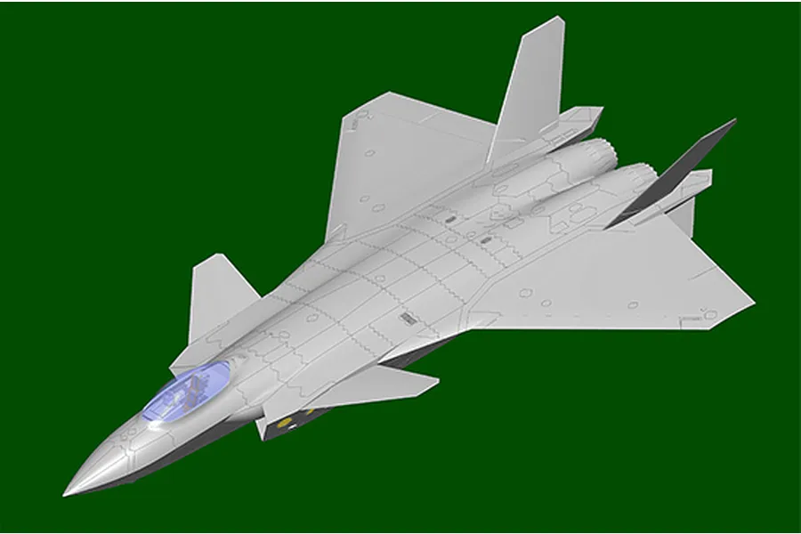 Trumpeter 1/48 Chinese J-20 Mighty Dragon-Beast Scaled Plastic Model Kit image 71107