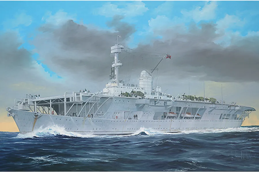 Trumpeter 1/350 Weser Aircraft Carrier Plastic Model Kit image 71109