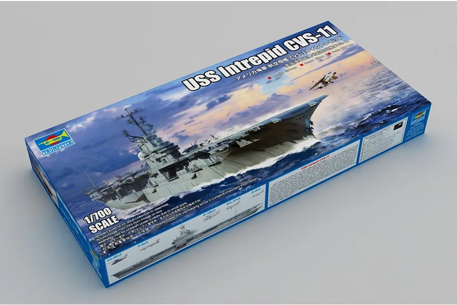 Trumpeter 1/700 USS Intrepid CVS-11 Scaled Plastic Model Kit image 71142