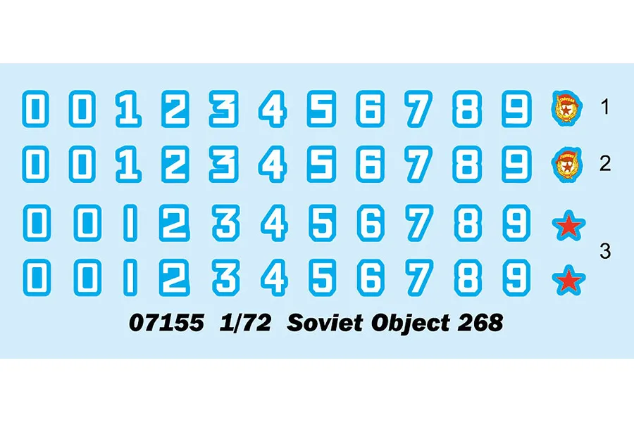 Trumpeter 1/72 Soviet Object 268 Scaled Plastic Model Kit image 71156