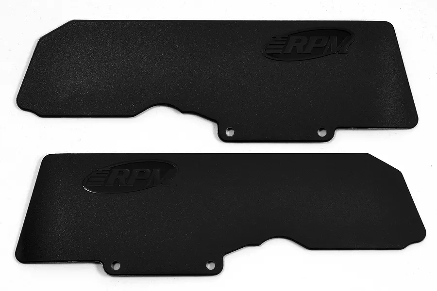 RPM ARRMA 6S Black Rear Suspension Arm Mud Guards 2Pcs image 71181