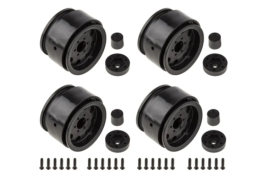 Element RC 1.9&amp;quot; Enduro The Ocho Black Beadlock Rims 4Pcs image 71298