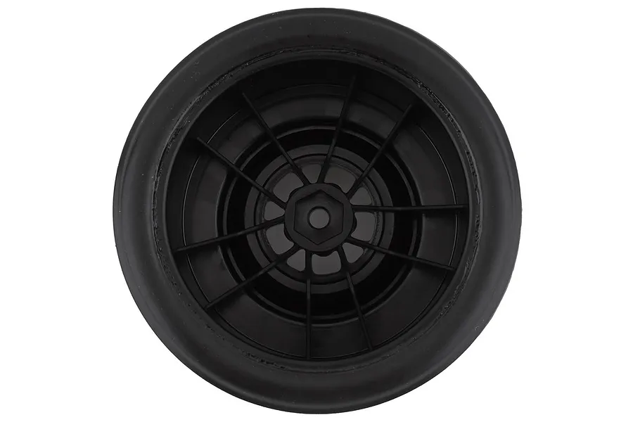 Traxxas 2.2/3.0&amp;quot; Mickey Thompson ET Rear Tyres on Weld Gloss Black Rims - Glued Wheels 2Pcs image 71304