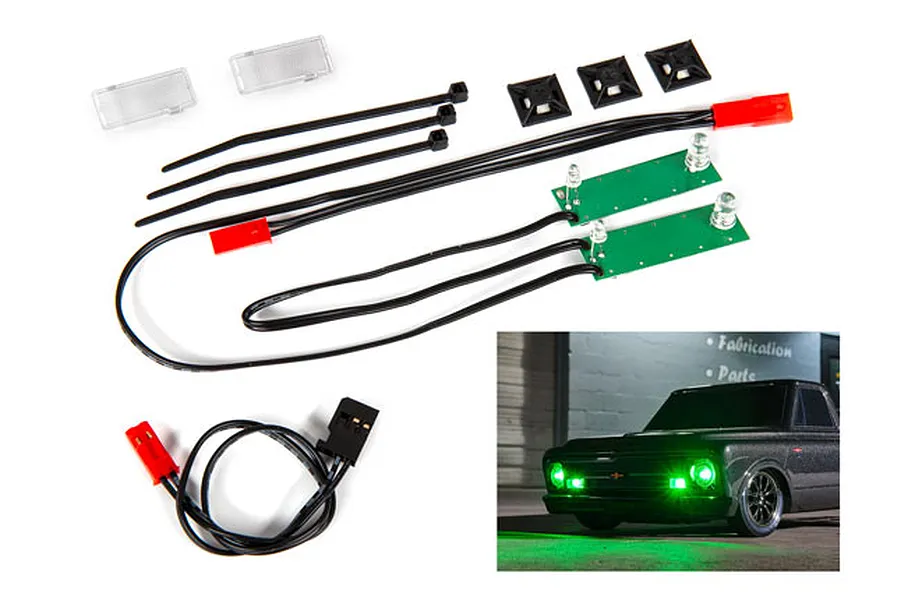 Traxxas Front Green LED Light Set image 71307