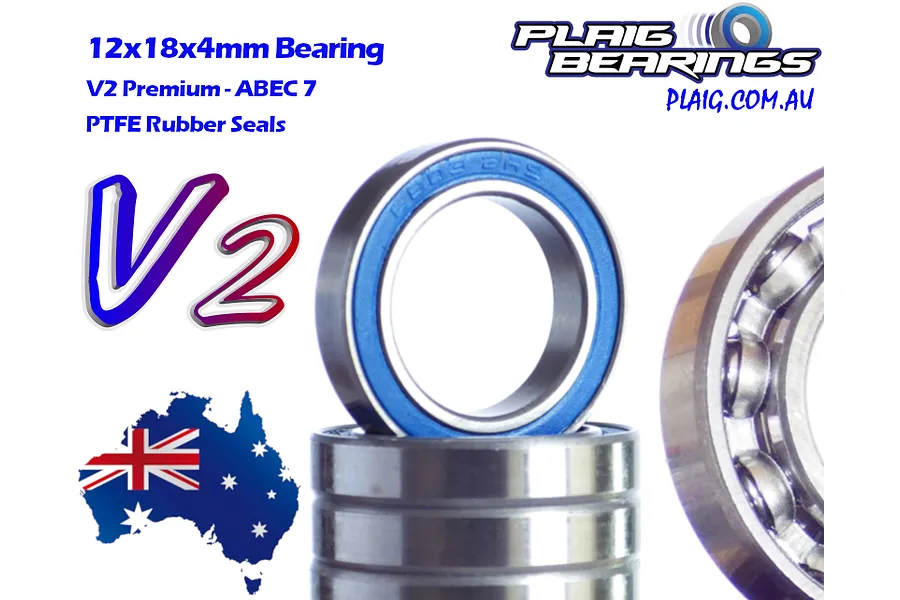 Plaig RC V2 Premium Bearing 12x18x4mm 1Pc image 71341