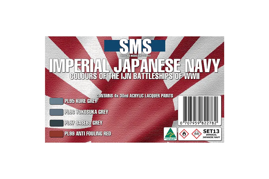 Scale Modellers Supply Imperial Japanese Navy Airbrush Paint Set 4Pcs image 71354