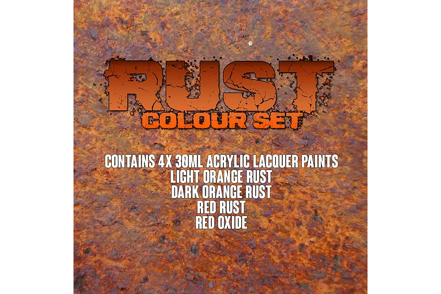Scale Modellers Supply Rust Airbrush Paint Set 4Pcs image 71358