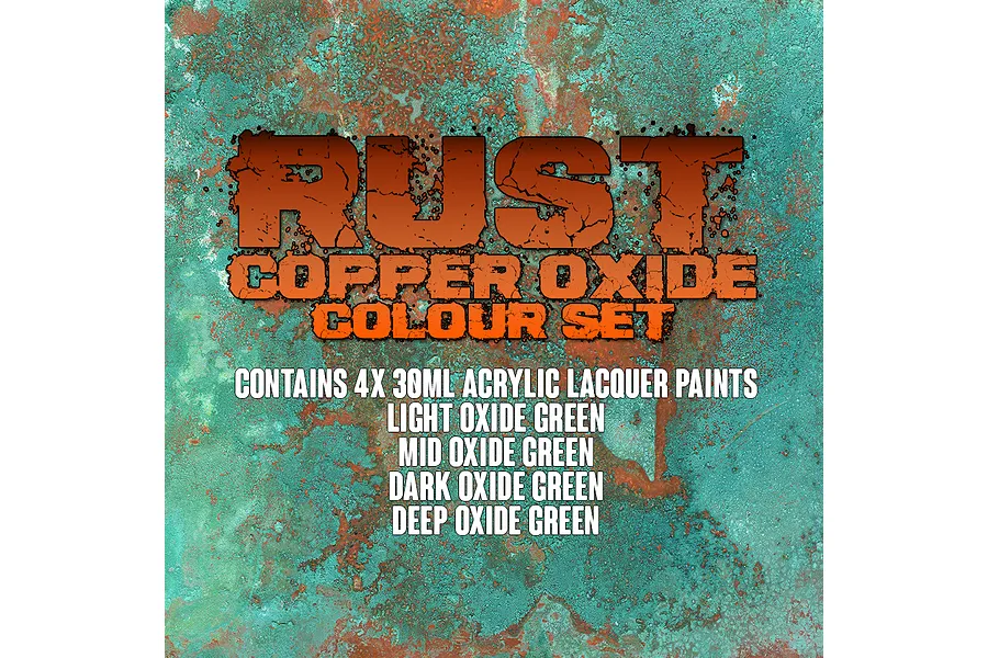 Scale Modellers Supply Rust Copper Oxide Airbrush Paint Set 4Pcs image 71360