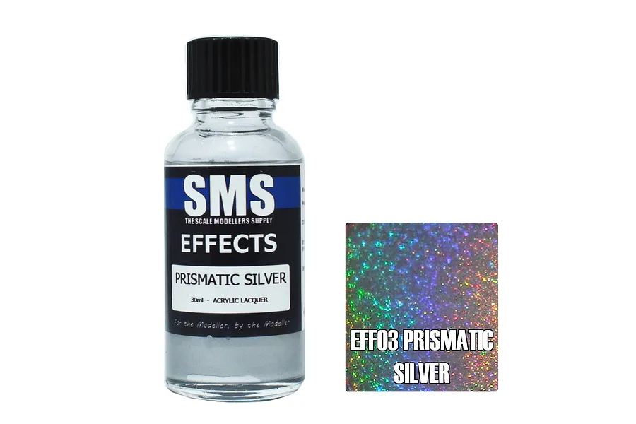 Scale Modellers Supply Prismatic Silver Effects Airbrush Paint 30ml image 71365