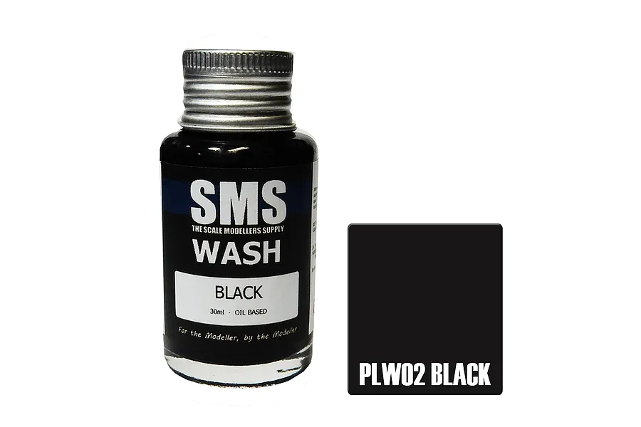 Scale Modellers Supply Black Weathering Wash Paint 30ml image 71367