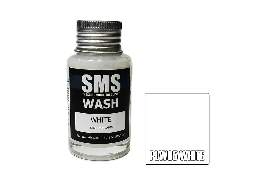 Scale Modellers Supply White Weathering Wash Paint 30ml image 71370