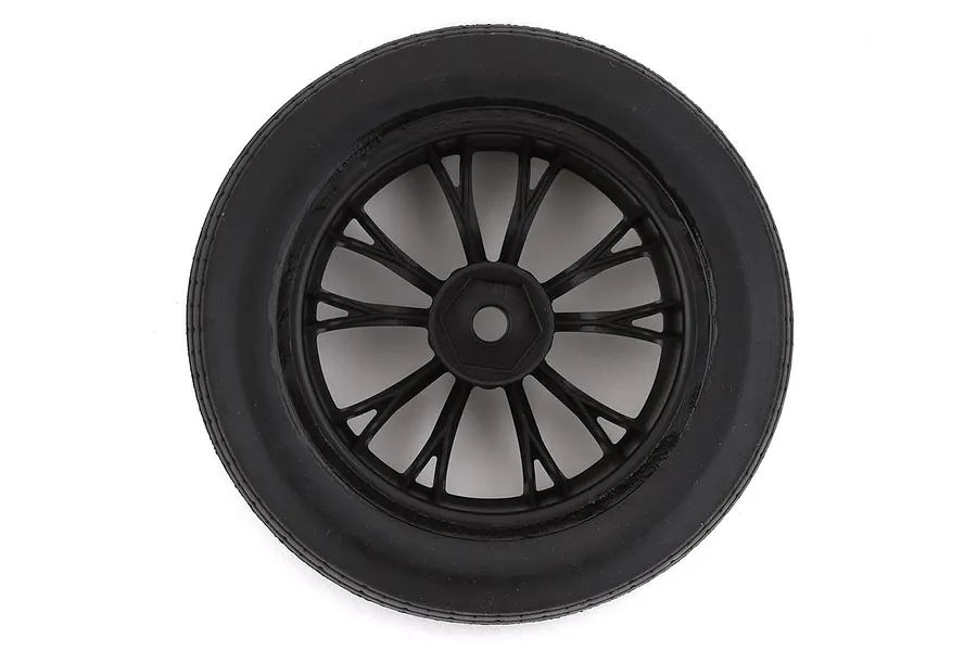Traxxas 2.2&amp;quot; Mickey Thompson ET Front Tyres on Weld Gloss Black Rims - Glued Wheels 2Pcs image 71493
