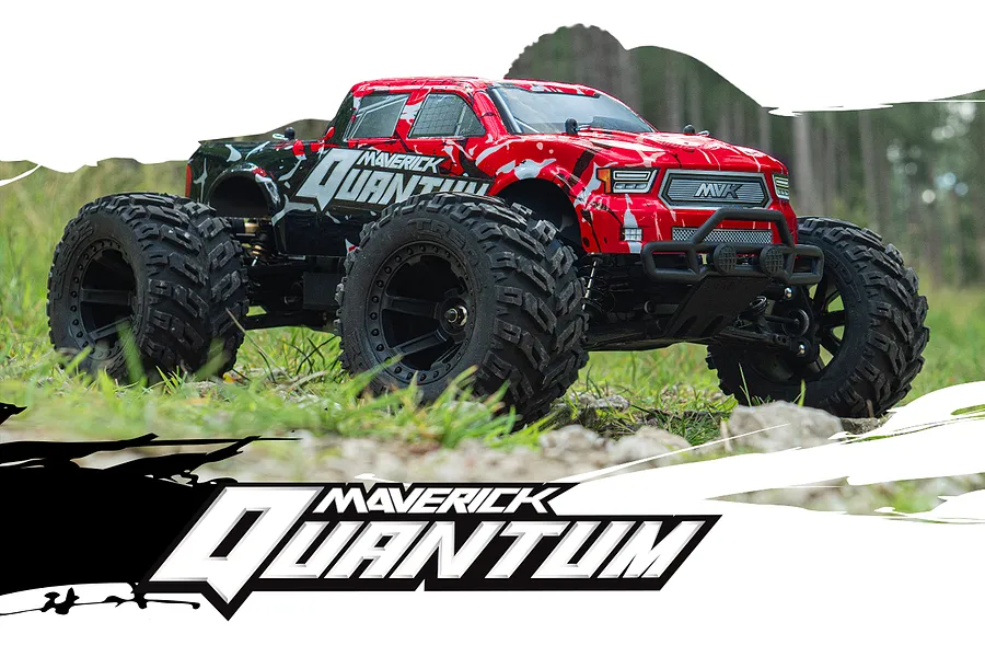 Maverick 1/10 Quantum MT 4WD Electric Off Road RTR RC Truck - Red image 71509