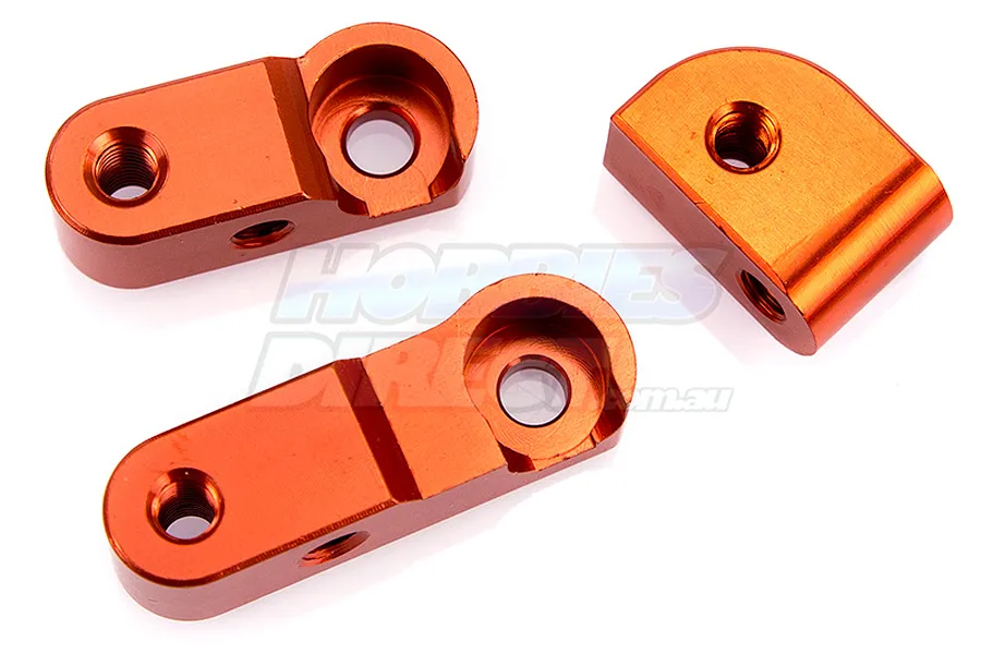 Rovan Red Aluminium Chassis Brace Mount Set image 71516