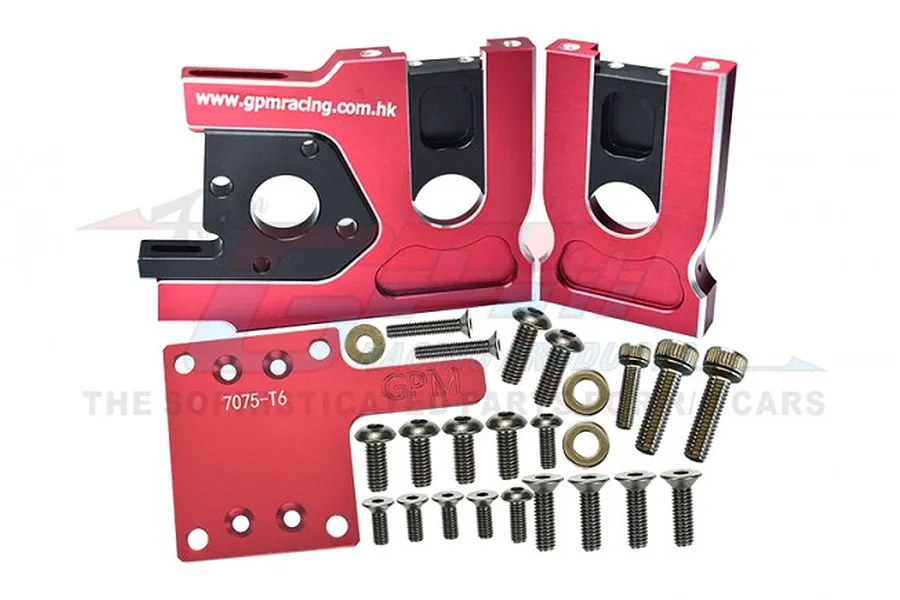 GPM Red Aluminium Sledge Motor Mount image 71523