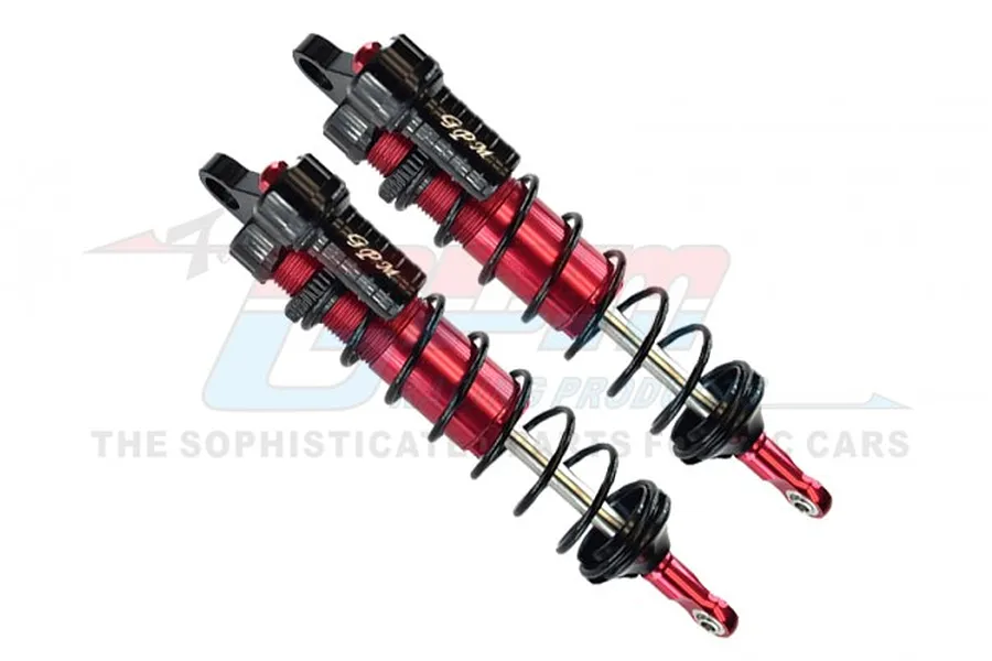 GPM Red Aluminium Sledge Rear Piggyback Shock 143mm image 71527