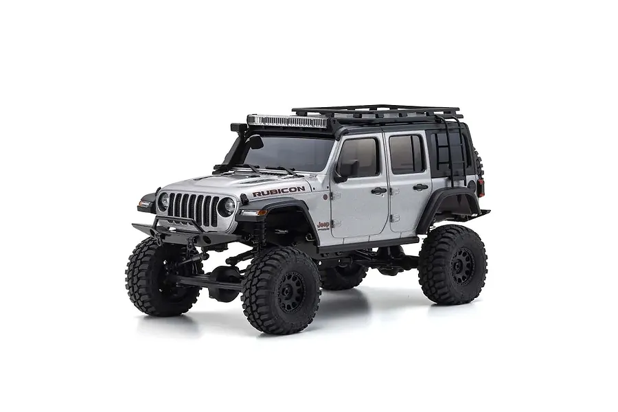 Kyosho Mini-Z Jeep Wrangler Unlimited Rubicon RC Rock Crawler 4WD RTR - Silver image 71711